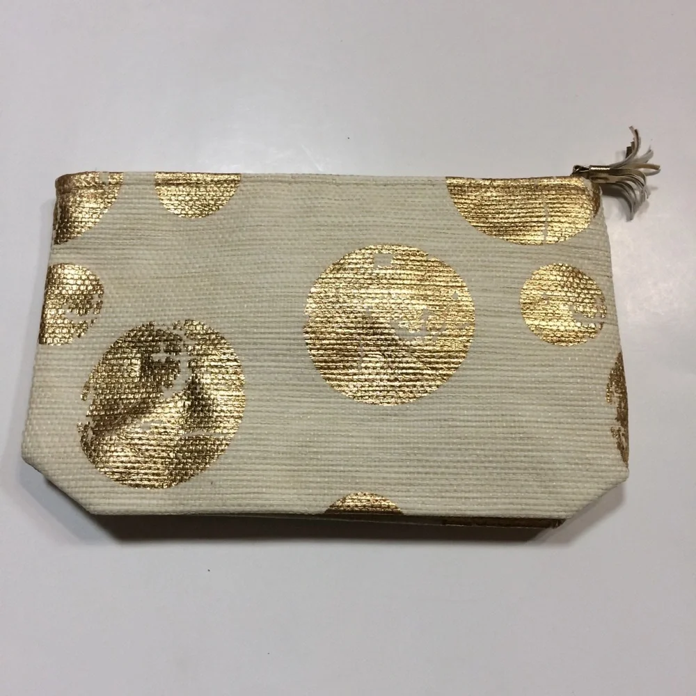 Shiraleah Chicago Metallic Dot Zippered Pouch